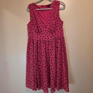 Torrid Pink Butterfly Dress 12